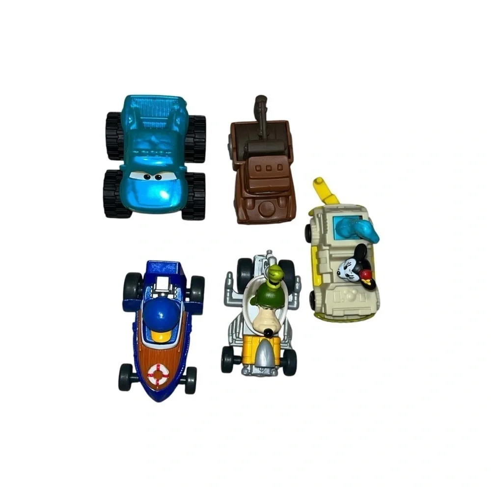Disney jr. Cars vehicles Toy lot Mickey Minnie Mouse Donald Duck roadster racer